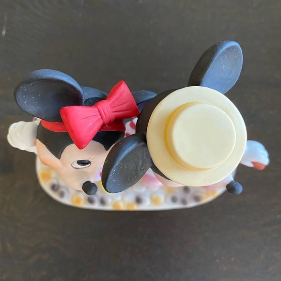 Walt Disney Productions Mickey & Minnie Mouse Porcelain Figurine, Mickey w/Cane - Picture 5 of 12